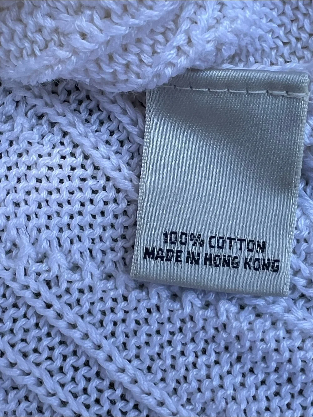 Turnbury 1980 White Cable-Knit Crewneck Sweater mes - Unbranded 100%cotton sizeL